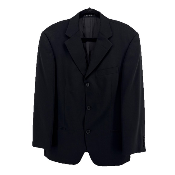 Hugo Boss Black Blazer Wool Sport Coat Men's 38R Three Button Tailored